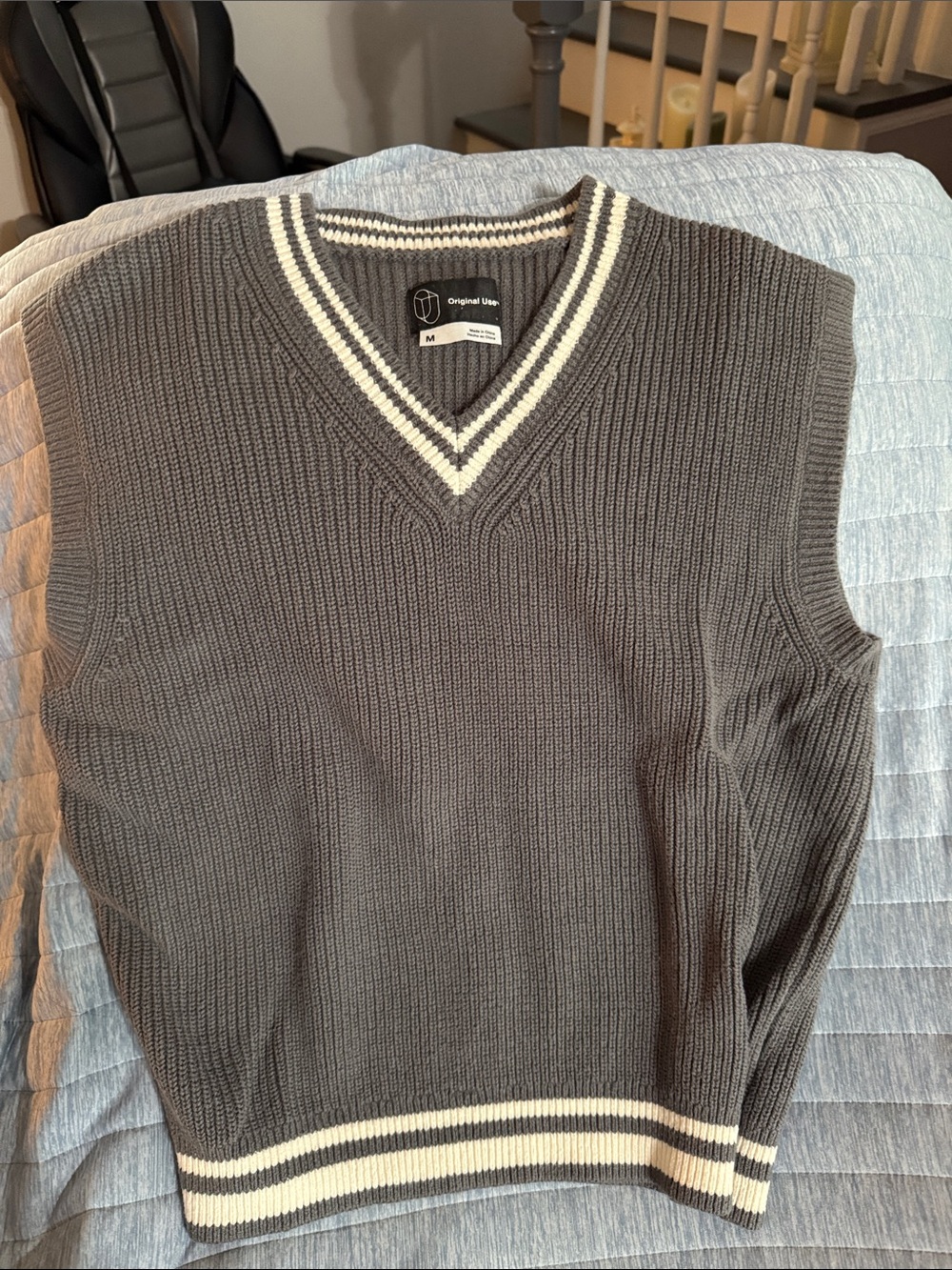 Original Use grey sweater vest